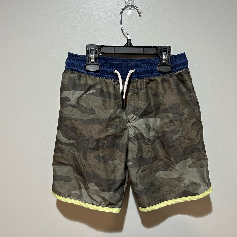 Carter's Camouflage Athletic Shorts with Navy and Yellow Accents